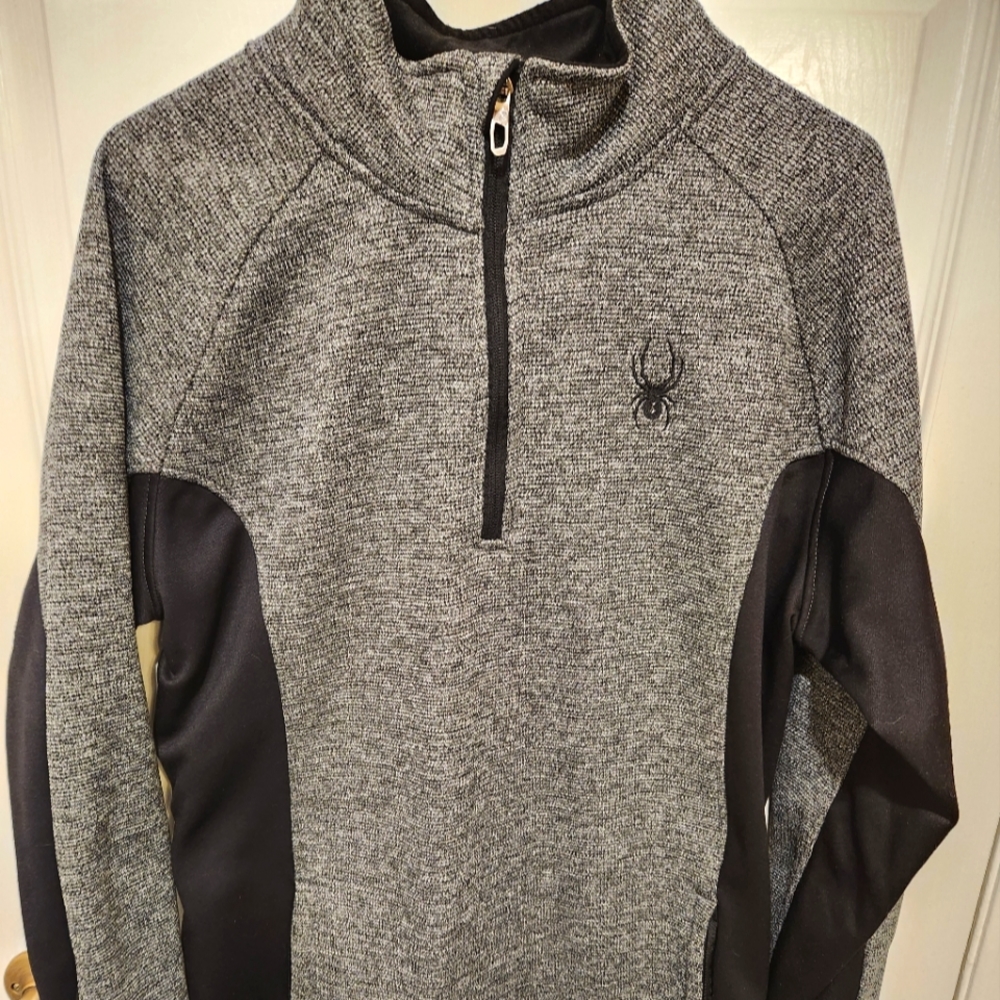Spyder zip  fleece lined pullover